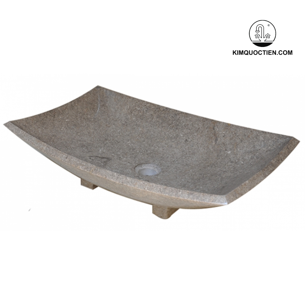 Chậu Rửa Mặt Lavabo Kanly MAR24I Đặt Bàn Đá Marble 600x400mm
