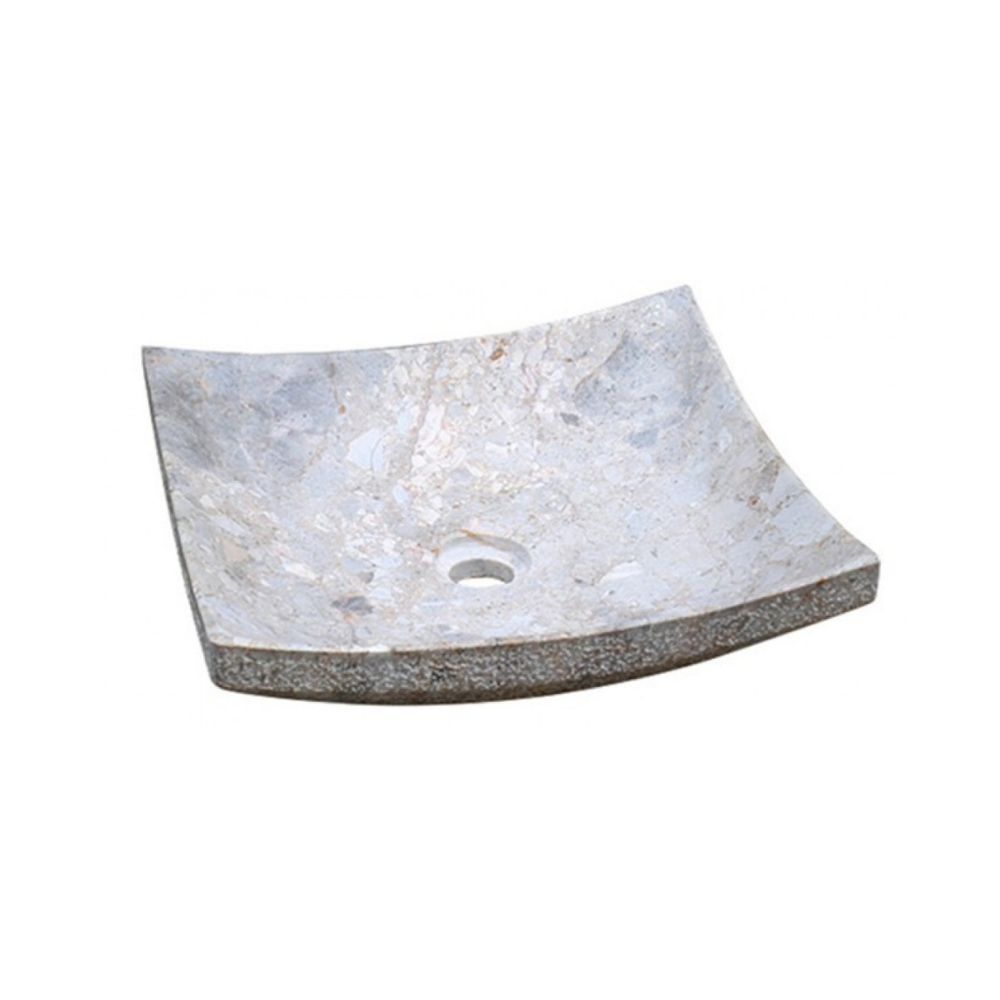 Chậu Rửa Mặt Lavabo Kanly MAR31V Đặt Bàn Đá Tự Nhiên 400x120 mm