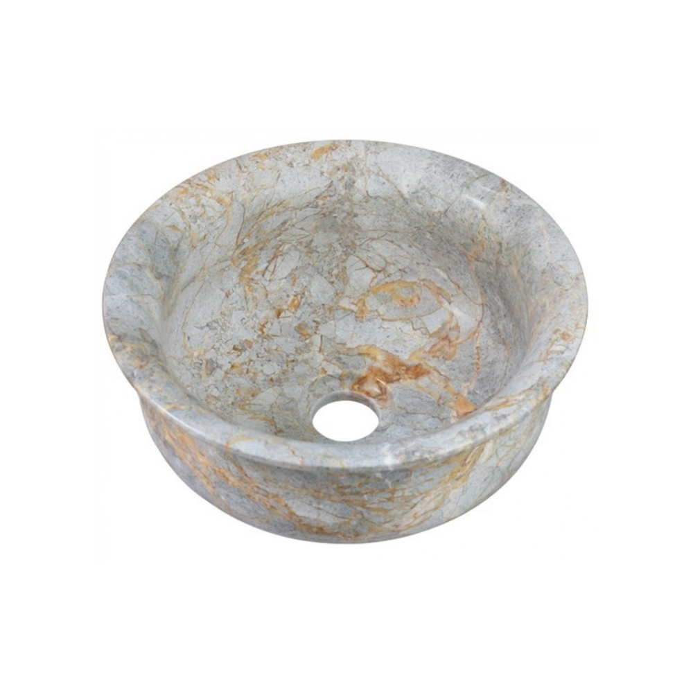 Chậu Rửa Mặt Lavabo Kanly MAR61V Đặt Bàn Đá Marble 300x130 mm