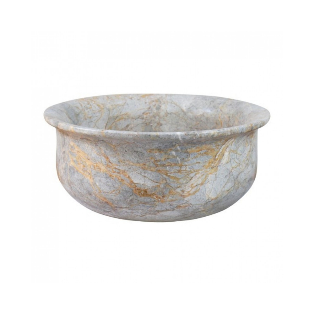 Chậu Rửa Mặt Lavabo Kanly MAR61V Đặt Bàn Đá Marble 300x130 mm