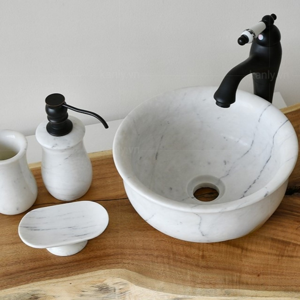 Chậu Rửa Mặt Lavabo Kanly MAR63V Đá Tự Nhiên