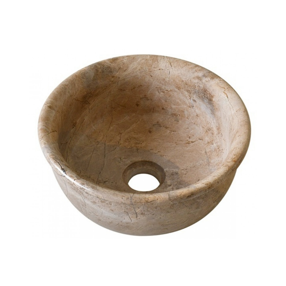 Chậu Rửa Mặt Lavabo Kanly MAR64V Đặt Bàn Đá Tự Nhiên 300x130 mm