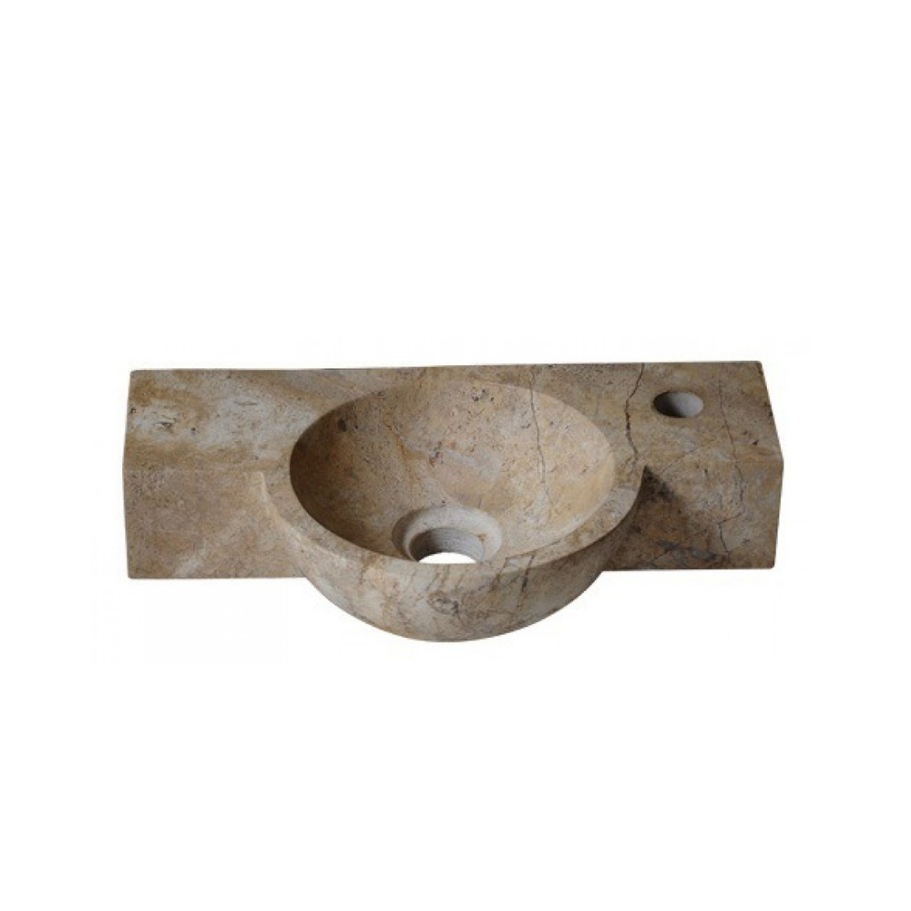 Chậu Rửa Mặt Lavabo Kanly MAR6M4V Treo Tường Đá Tự Nhiên