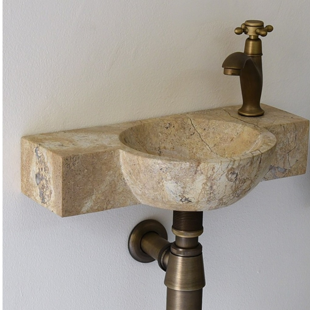 Chậu Rửa Mặt Lavabo Kanly MAR6M4V Treo Tường Đá Tự Nhiên