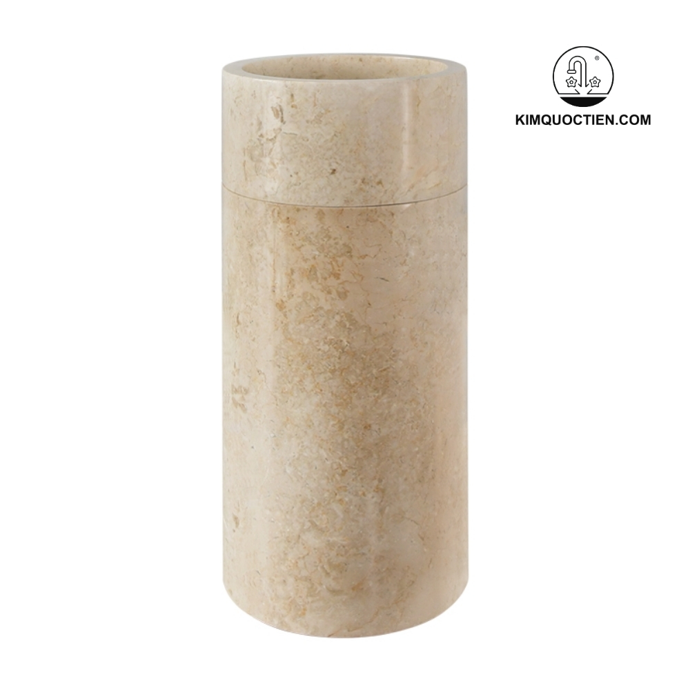 Chậu Rửa Mặt Lavabo Kanly MAR71Fi Trụ Đứng Đặt Sàn Đá Tự Nhiên