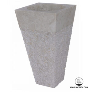 Chậu Rửa Mặt Lavabo Kanly MAR71RI Đặt Sàn Đá Tự Nhiên