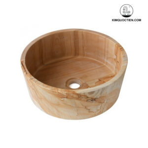 Chậu Rửa Mặt Lavabo Kanly MAR723N Đặt Bàn Đá Marble Tự Nhiên 400x140 mm