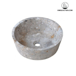 Chậu Rửa Mặt Lavabo Kanly MAR7E1 Đặt Bàn Đá Tự Nhiên 400x150 mm
