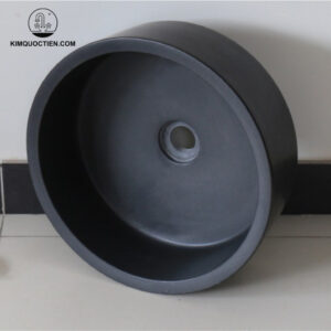 Chậu Rửa Mặt Lavabo Kanly MAR7E2 Đặt Bàn Đá Marble Màu Đen