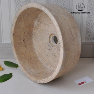 Chậu Rửa Mặt Lavabo Kanly MAR7E4 Đặt Bàn Đá Tự Nhiên 400x150 mm