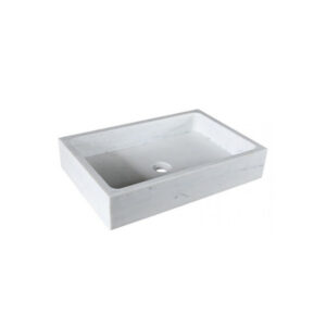 Chậu Rửa Mặt Lavabo Kanly MAR93V Đặt Bàn Đá Tự Nhiên Chữ Nhật