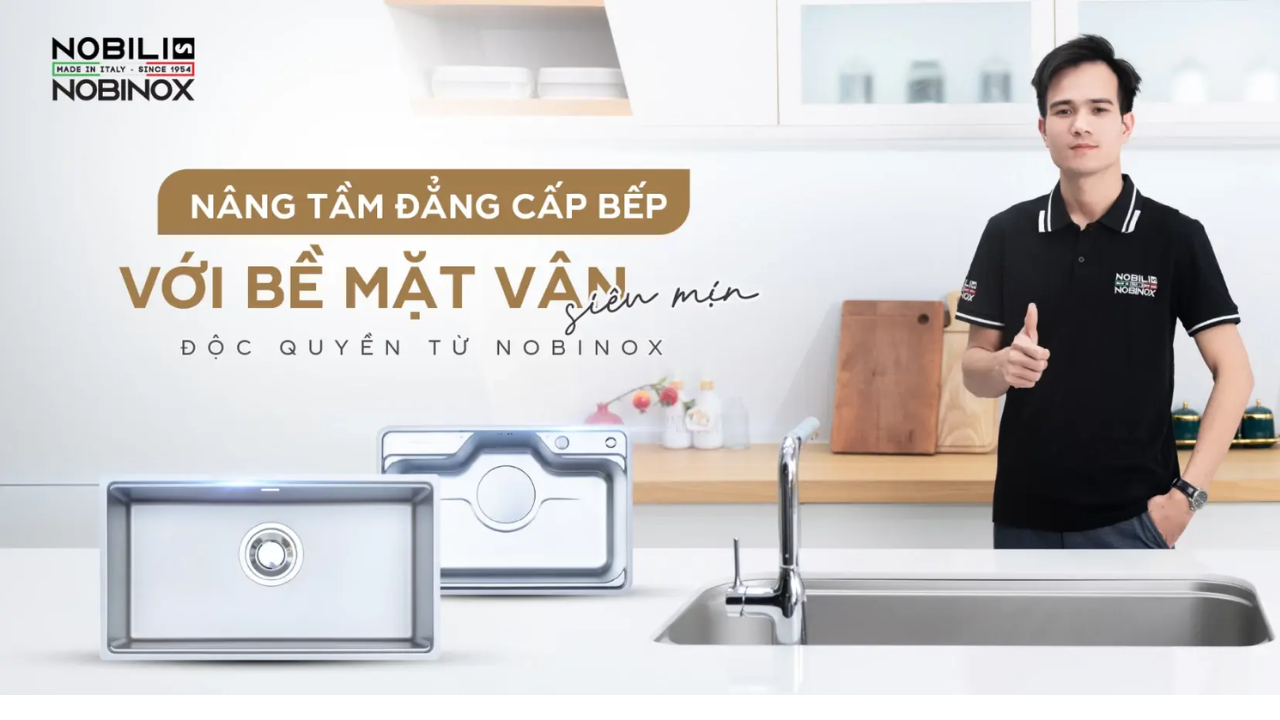 CHẬU VÒI BẾP NOBINOX KM