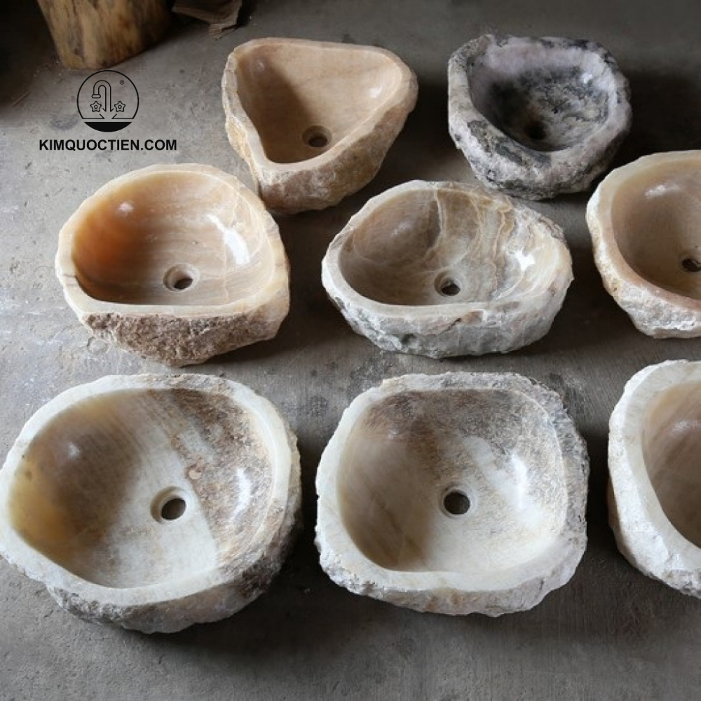 Chậu Rửa Mặt Lavabo Kanly ONY51i Đặt Bàn Đá Tự Nhiên