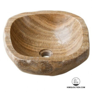 Chậu Rửa Mặt Lavabo Đá Kanly ONY59I Tự Nhiên Nâu