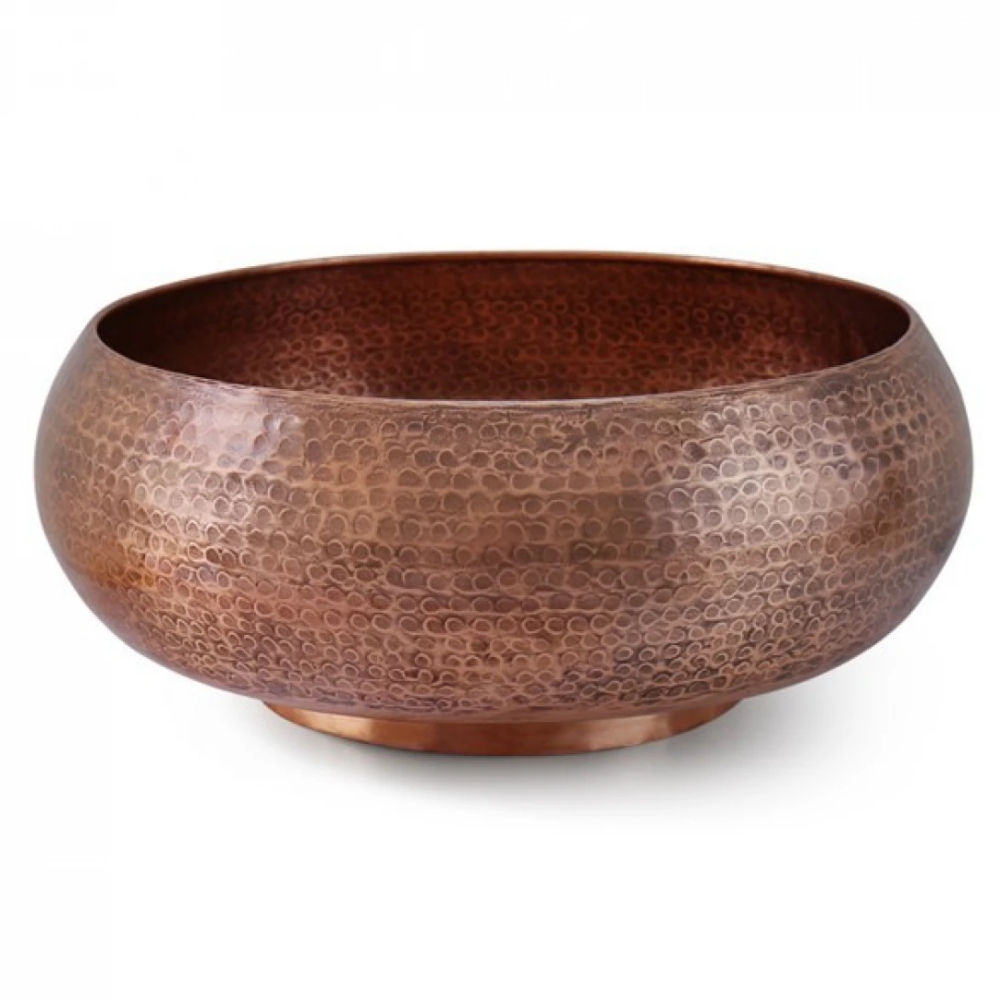 Chậu lavabo Kanly RSC121V đặt bàn đồng thau kiểu cổ tròn 420x160 mm