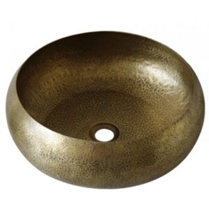 Chậu lavabo Kanly RSC122V đặt bàn đồng thau giả cổ tròn 420mm