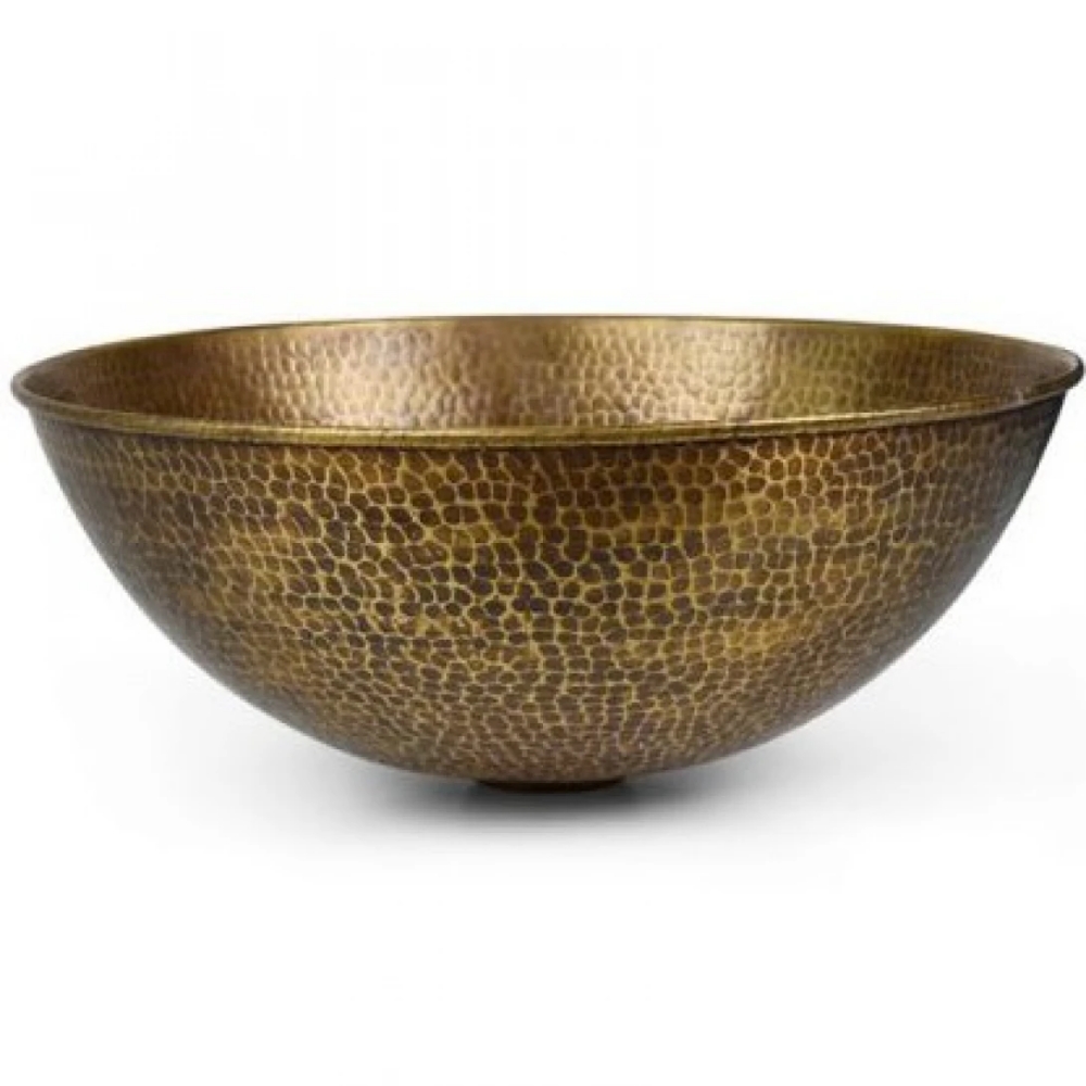 Chậu lavabo Kanly RSC202V đặt bàn đồng thau giả cổ tròn 370x150 mm