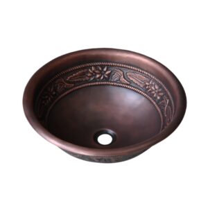 Chậu lavabo đặt bàn Kanly bằng đồng RSC304