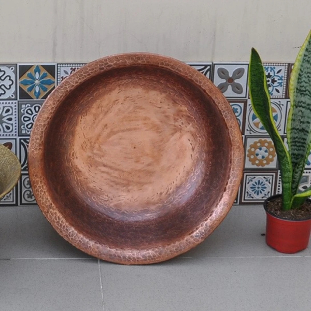 Chậu lavabo Kanly RSC315V đặt bàn bề mặt kiểu đồng cổ 400x160mm