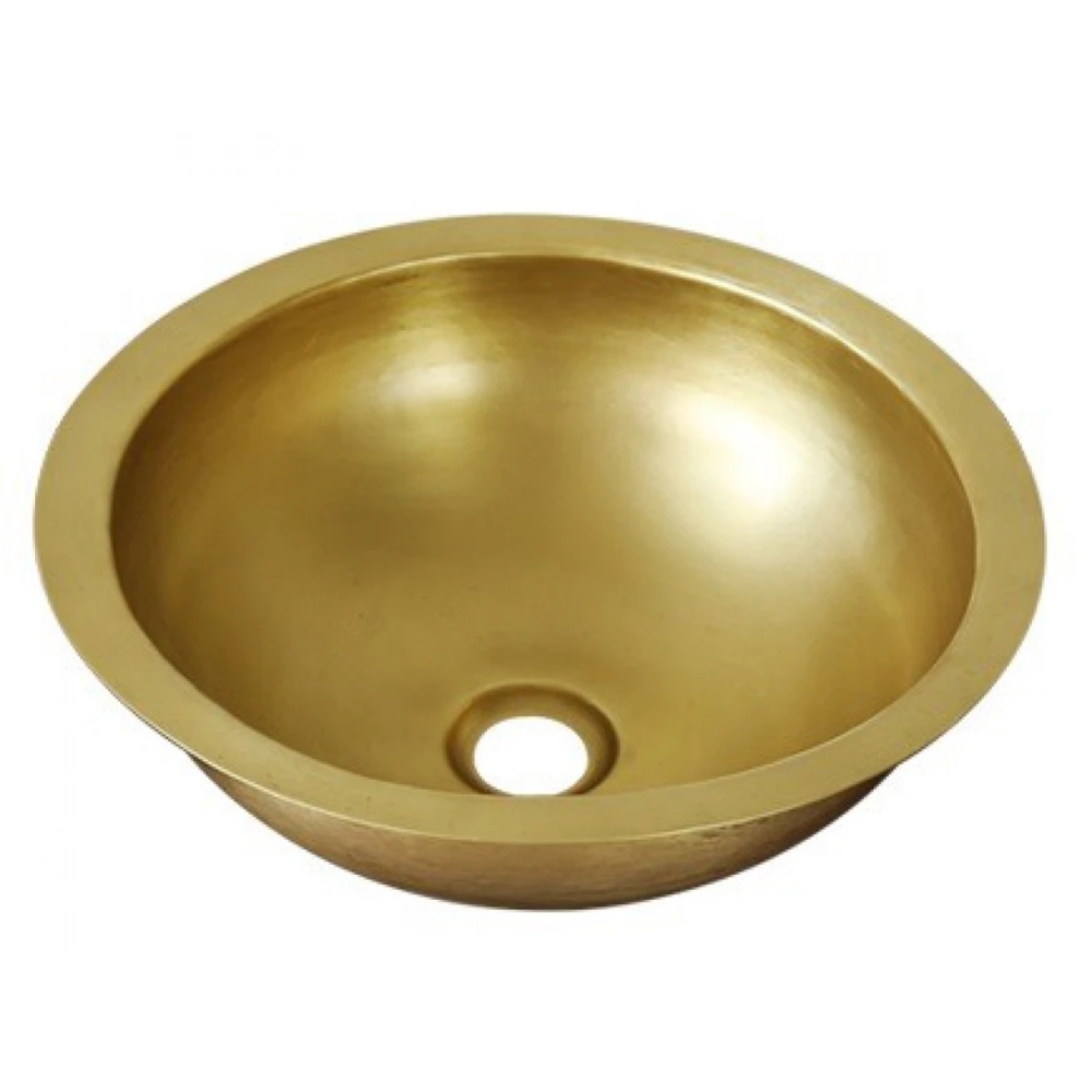 Chậu lavabo Kanly RSC318V đặt bàn đồng thau kiểu cổ tròn 350x120 mm