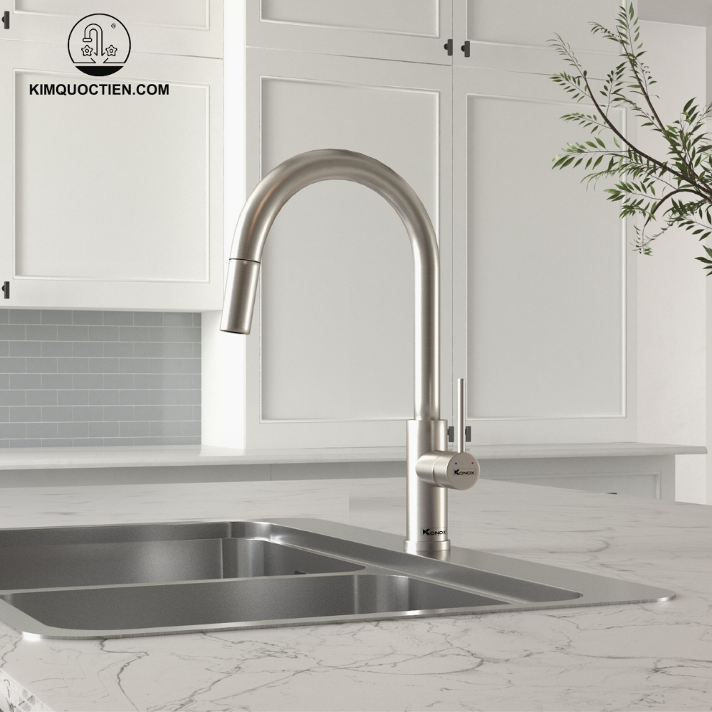 Vòi rửa bát dây rút KONOX Reno Smart