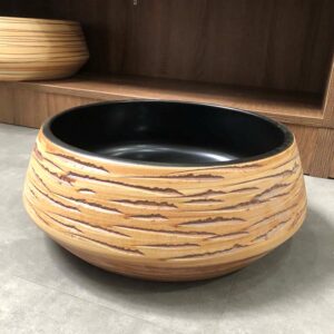 Chậu lavabo đặt bàn Kanly sứ hoa văn SU009