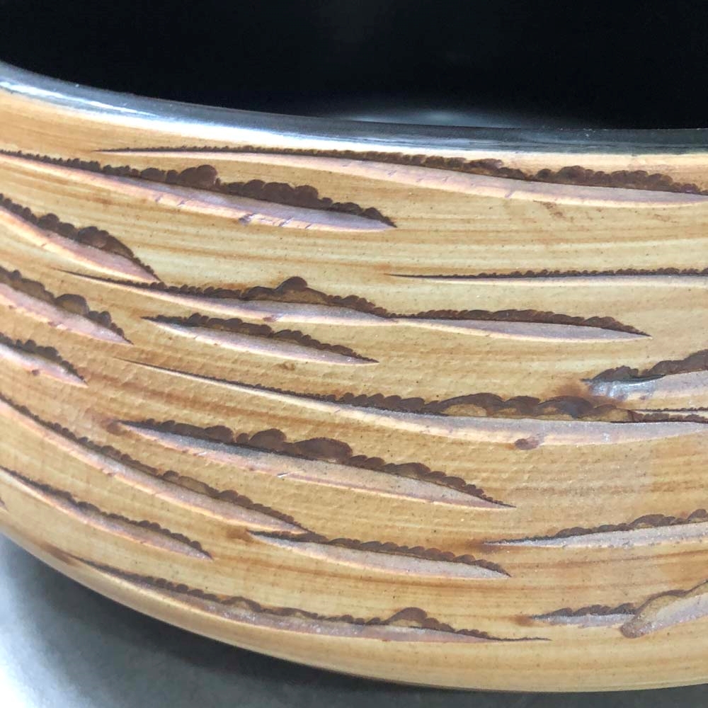 Chậu lavabo đặt bàn Kanly sứ hoa văn SU009