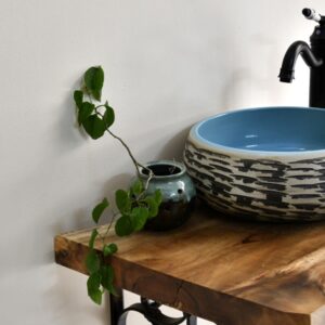 Chậu lavabo đặt bàn Kanly bằng sứ SU010