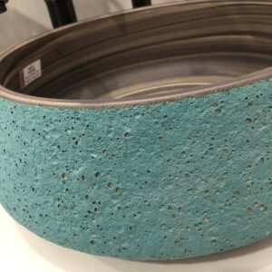 Chậu lavabo đặt bàn Kanly bằng sứ SU012