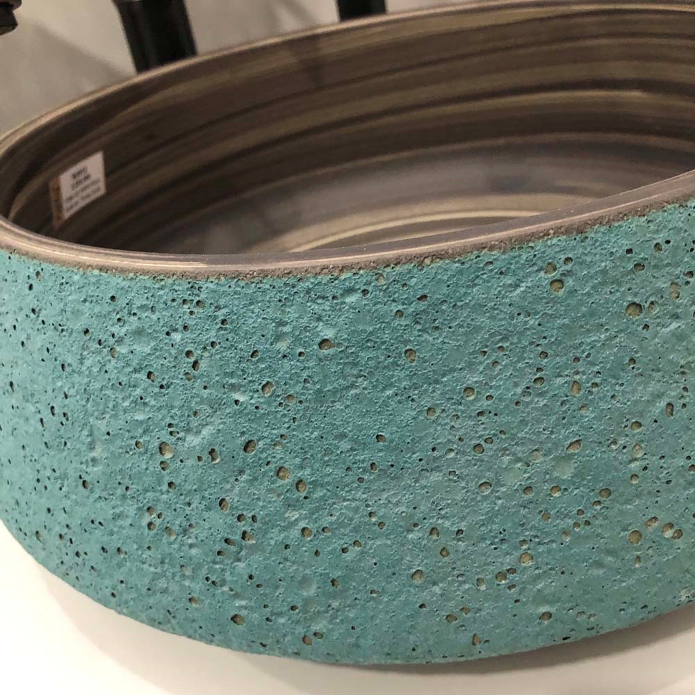 Chậu lavabo đặt bàn Kanly bằng sứ SU012