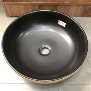 Chậu lavabo đặt bàn Kanly sứ hoa văn SU113