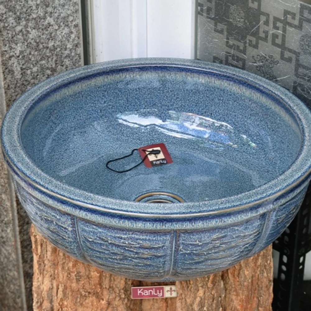 Chậu rửa mặt lavabo Kanly SU124 đặt bàn