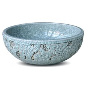 Chậu rửa mặt lavabo Kanly hoa văn SU126 đặt bàn