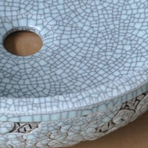 Chậu rửa mặt lavabo Kanly hoa văn SU126 đặt bàn