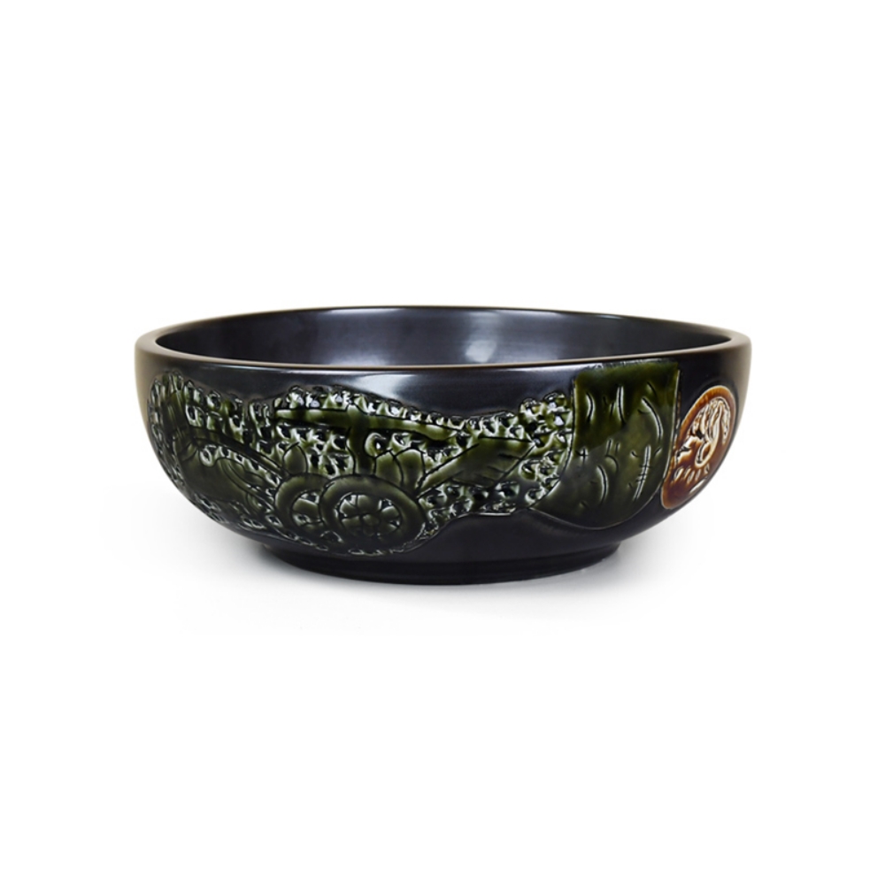 Chậu lavabo đặt bàn Kanly bằng sứ SU142