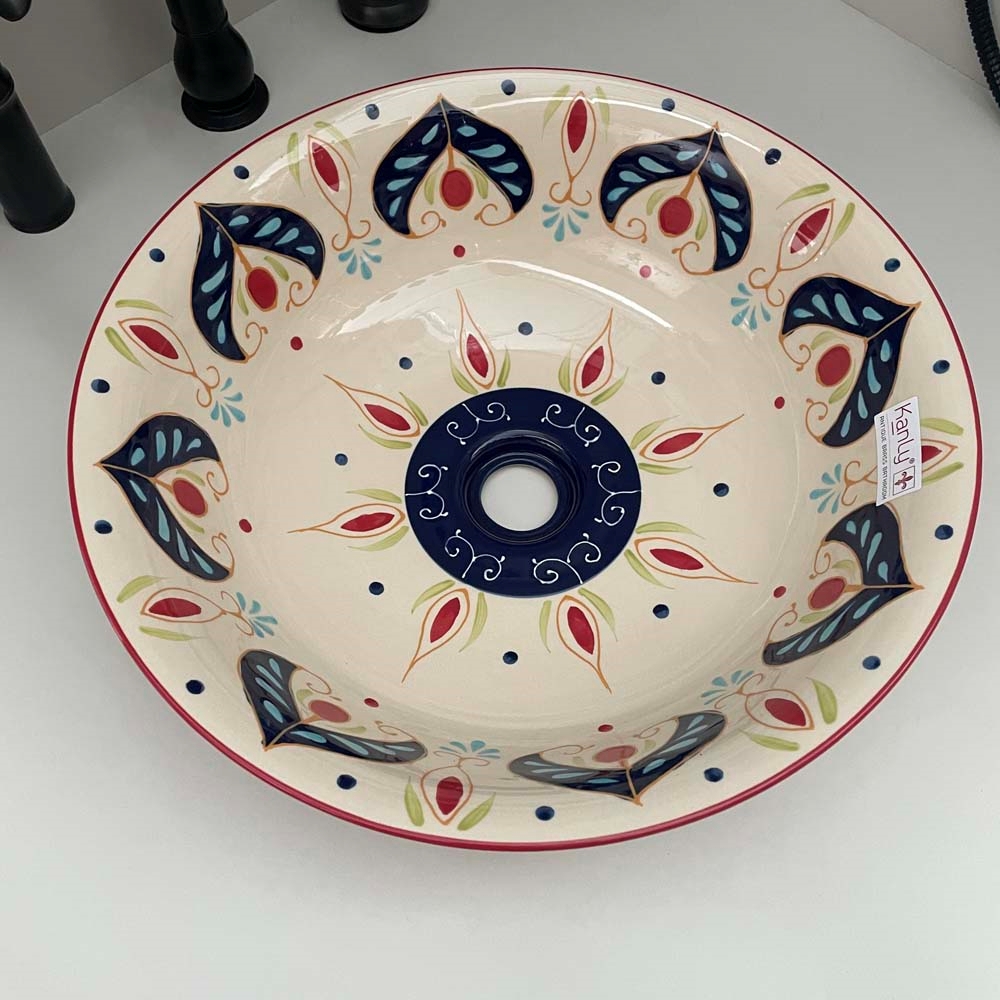 Chậu lavabo đặt bàn Kanly sứ mỹ thuật SU405