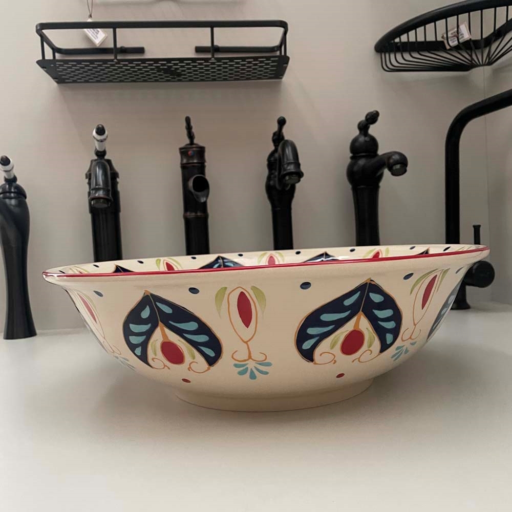 Chậu lavabo đặt bàn Kanly sứ mỹ thuật SU405