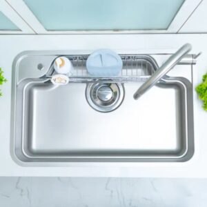 Chậu rửa chén NOBINOX ARVO B180 chống xước 1 hộc được sản xuất từ inox 304 POSCO cao cấp