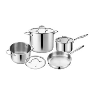 Bộ sản phẩm gồm bốn dụng cụ nấu kích thước đa dạng