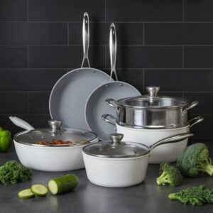 Bộ nồi chảo NOBINOX INGOT NX200 làm từ chất liệu Inox