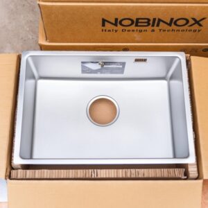 Chậu rửa chén NOBINOX LISA NN645S chống xước 1 hộc được làm từ inox 304