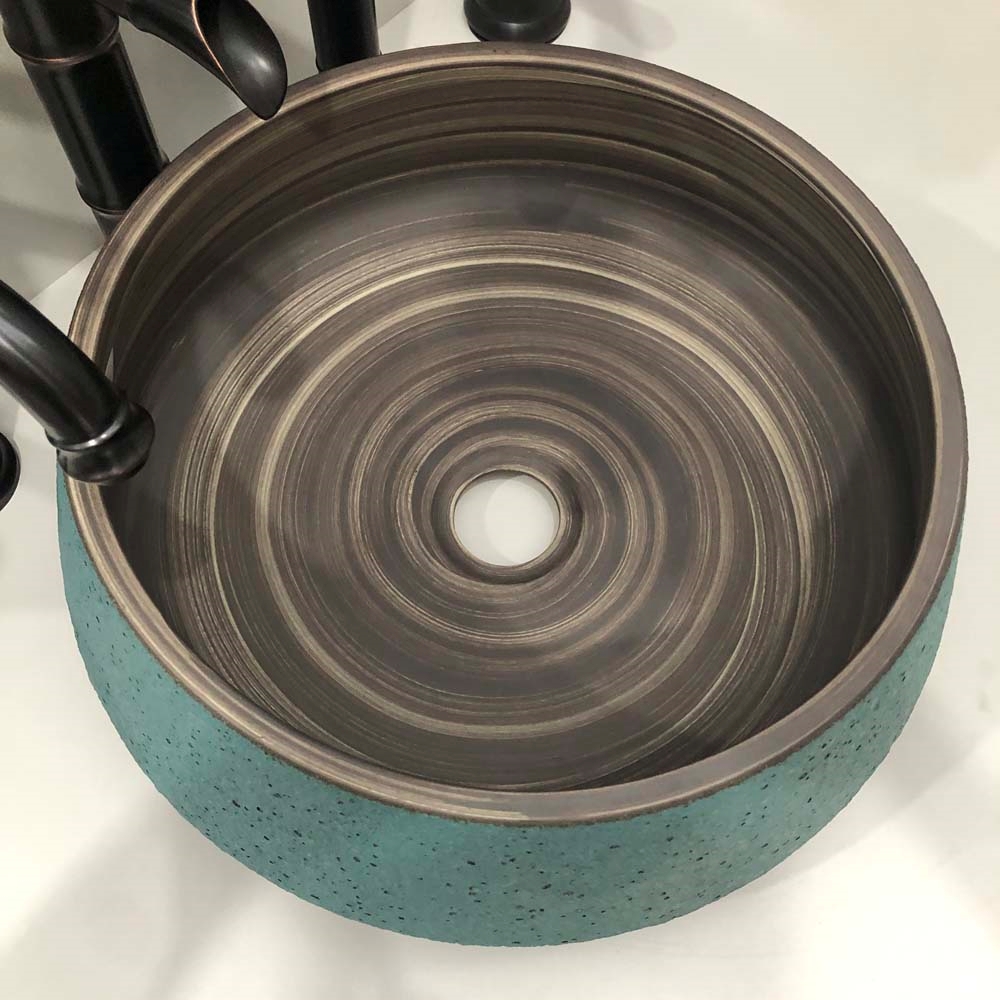 Chậu lavabo đặt bàn Kanly bằng sứ SU012