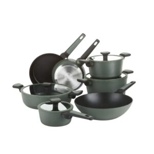 Thân nồi và chảo được chế tạo từ hợp kim nhôm đúc nguyên khối