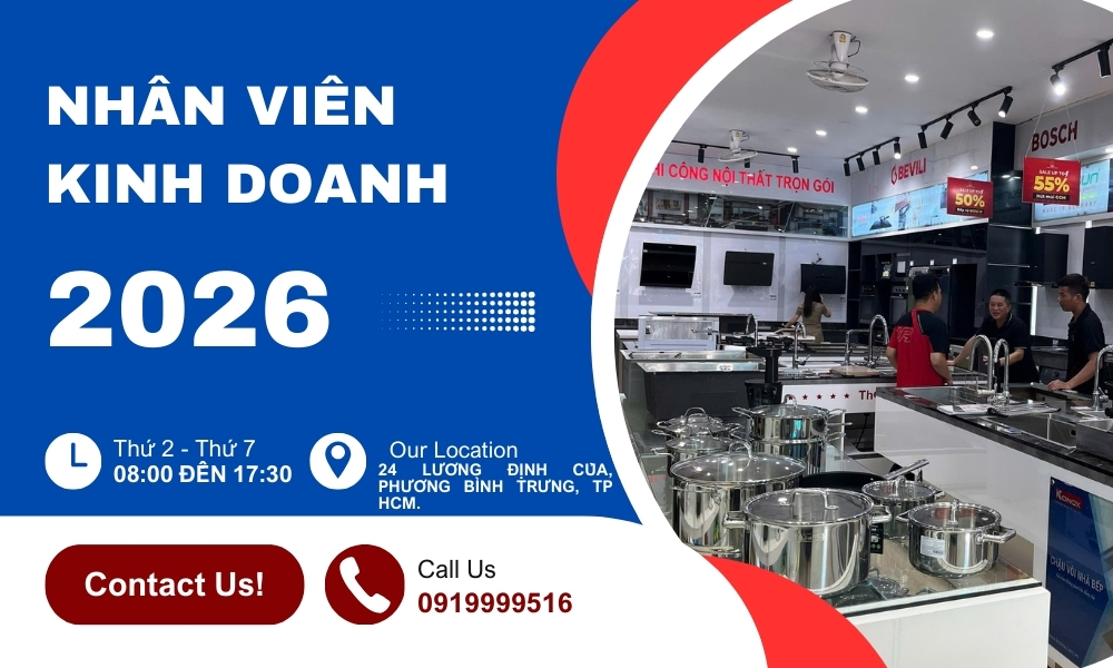 [KIM QUỐC TIẾN – TP.HCM] TUYỂN DỤNG CÔNG VIỆC NHÂN VIÊN KINH DOANH NĂM 2026