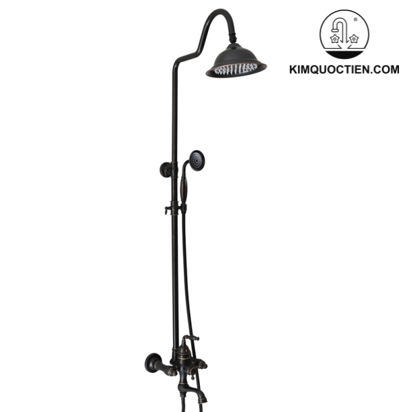 Sen Cây Kanly GCS14B Nóng Lạnh Đồng Thau Cổ Điển Màu Đen