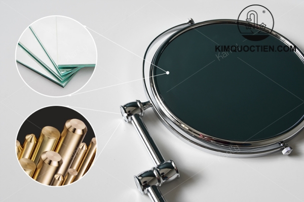 Gương soi đồng thau mạ chrome Kanly CHK18