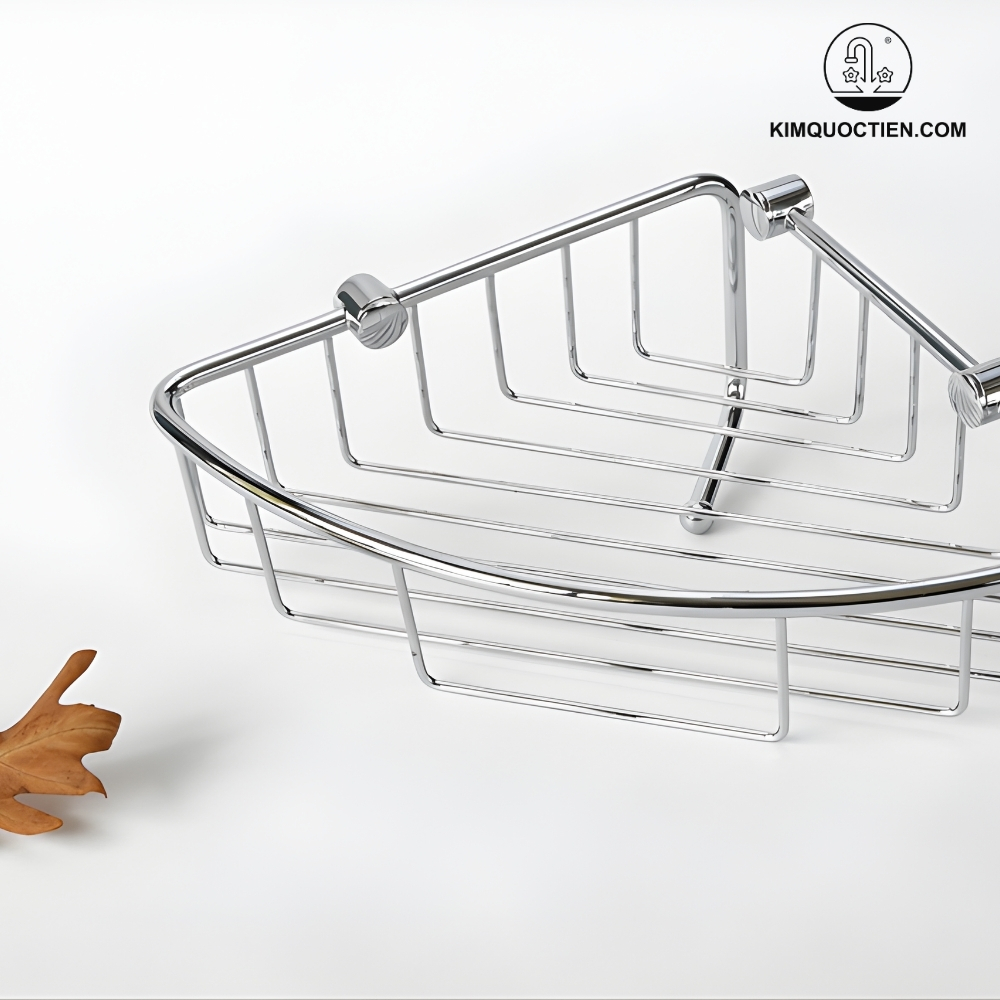Kệ Góc Kanly CHK28 Bằng Đồng Mạ Chrome