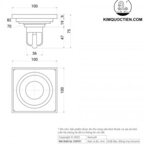 Phễu thoát sàn Kanly CHP01