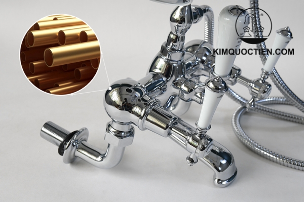 Sen Tắm Kanly CHS01 Nóng Lạnh Cổ Điển Đồng Mạ Chrome