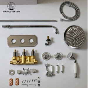 Vòi Sen Kanly CHS75 Nóng Lạnh Âm Tường Cổ Điển